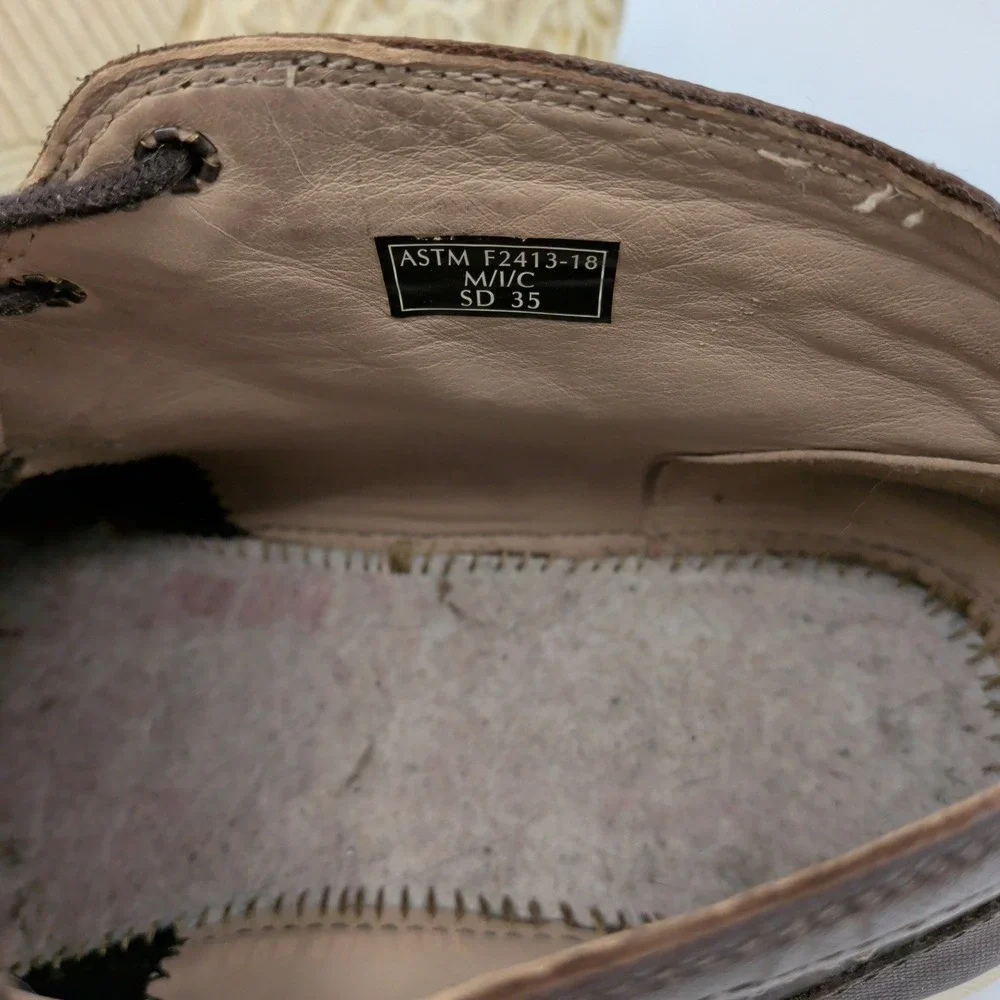 Red Wing 6719 Mens Brown Leather Safety Toe Chukka Work Boots Size 12 E2 Wide